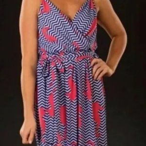 Tracey Negoshian Cabana Seahorse Maxi Dress